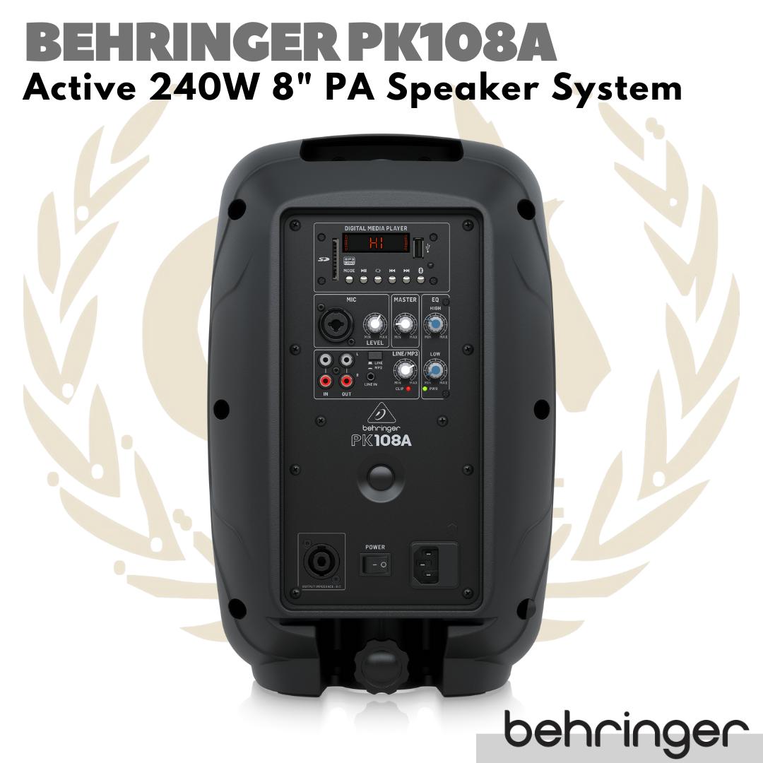 Behringer PK108A Active 240W 8 inch PA Speaker | Spiker Aktif PK108 A