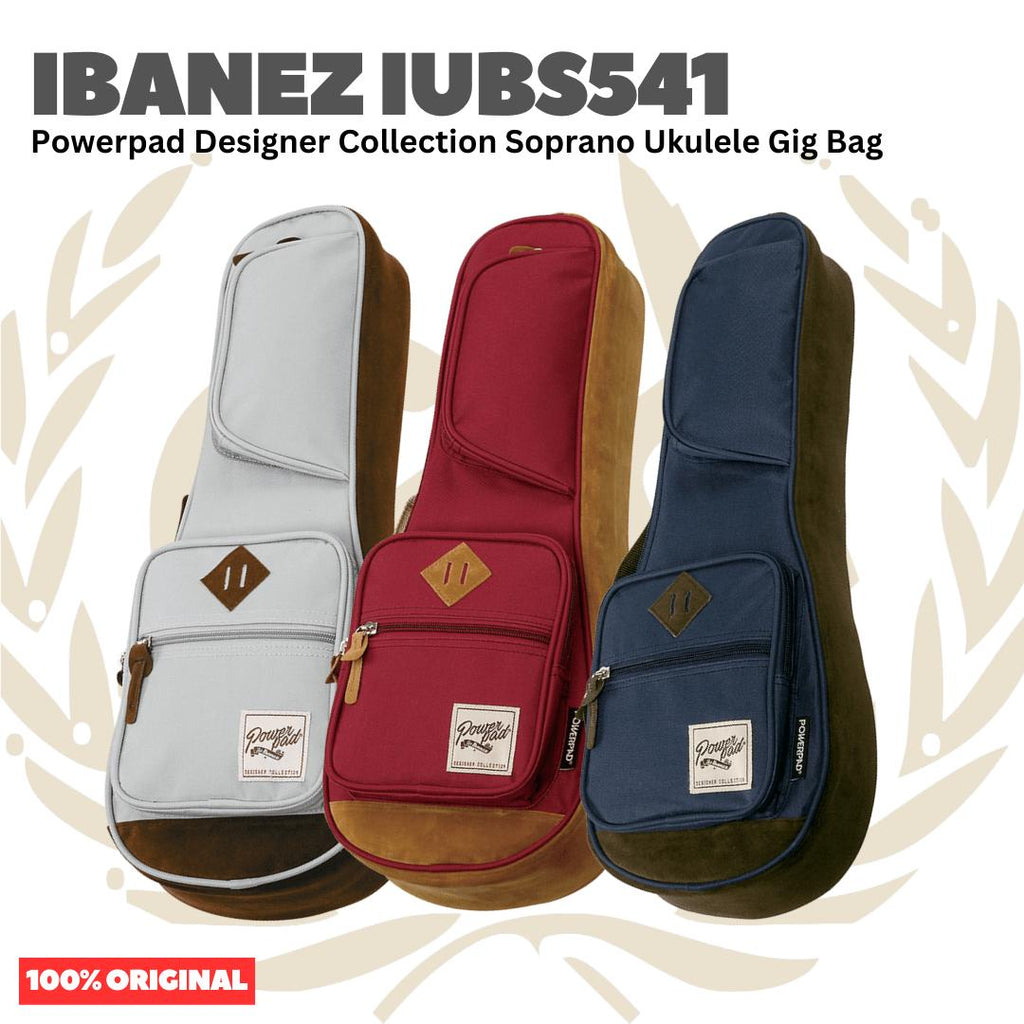 Ibanez IUBS541 Powerpad Designer Collection Gig Bag for Soprano Ukulele - Tas Ukulele Soprano Original Asli