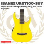 Ibanez URGT100 Tenor Ukulele 4-String w/Preamp & Bag - Ukulele Tenor 4-senar Original Asli