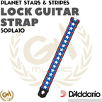 D'ADDARIO PLANET LOCK GUITAR STRAP Stars & Stripes 50PLA10