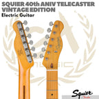SQUIER TELECASTER Vintage Edition 40th Anniversary - Gitar Elektrik
