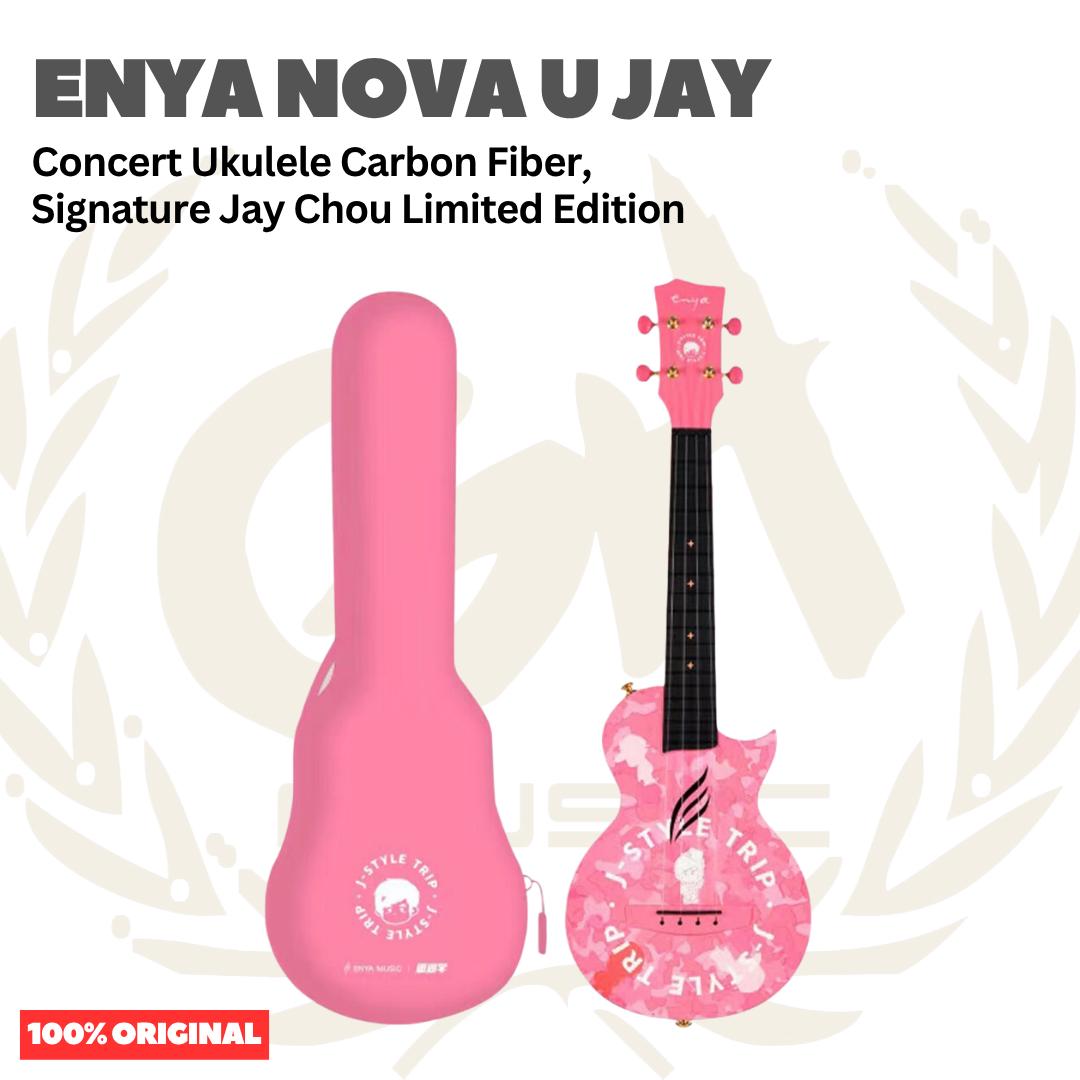 ENYA NOVA U-JAY Concert Ukulele Carbon Fiber, Signature Jay Chou Limited Edition
