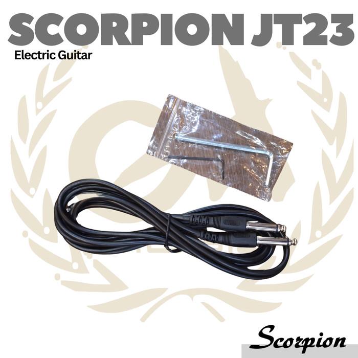 SCORPION JT23 Black Jaguar Series Electric Guitar | Gitar Listrik Tele