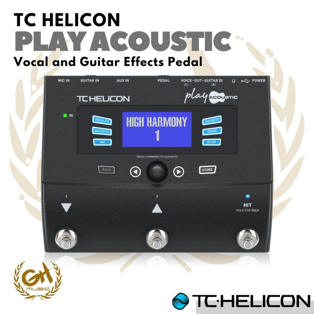 TC-HELICON PLAY ACOUSTIC Vocal and Guitar Effects Pedal | Efek Vokal