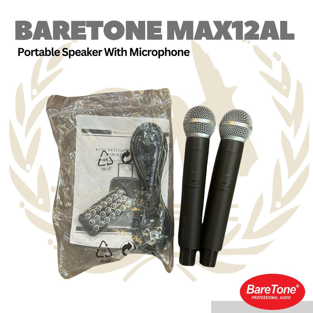 Baretone MAX12AL Portable Speaker 12" 100W