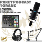 PAKET PODCAST 1 ORANG ALCTRON BC700 + MAONO AM100 + HEADPHONE