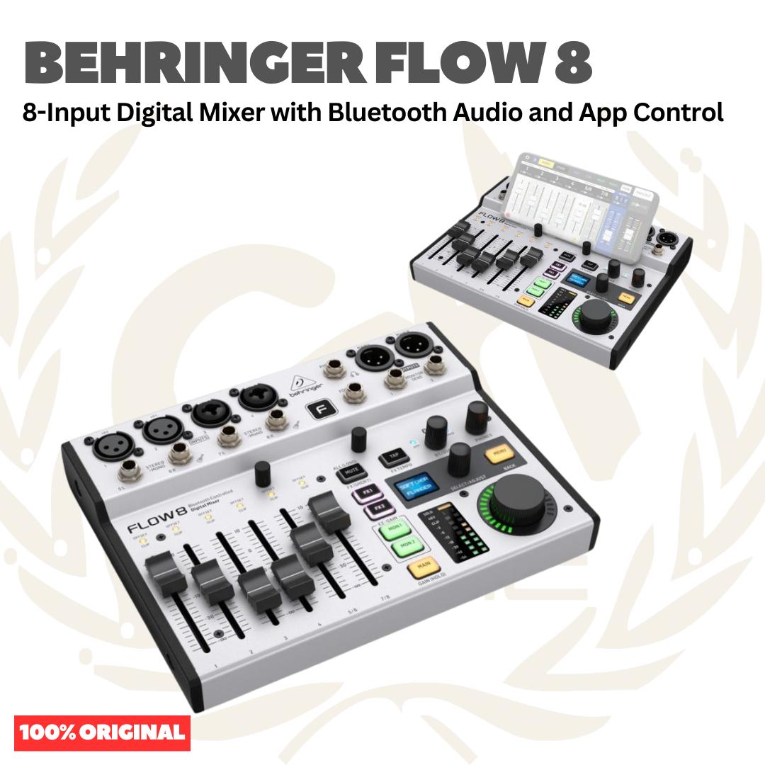 BEHRINGER FLOW 8 MULTITRACK DIGITAL MIXER & AUDIO INTERFACE/SOUNDCARD FLOW8