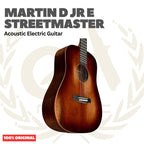 Martin D-JR-E STREETMASTER Acoustic Electric Guitar w/Bag - Gitar Akustik Elektrik