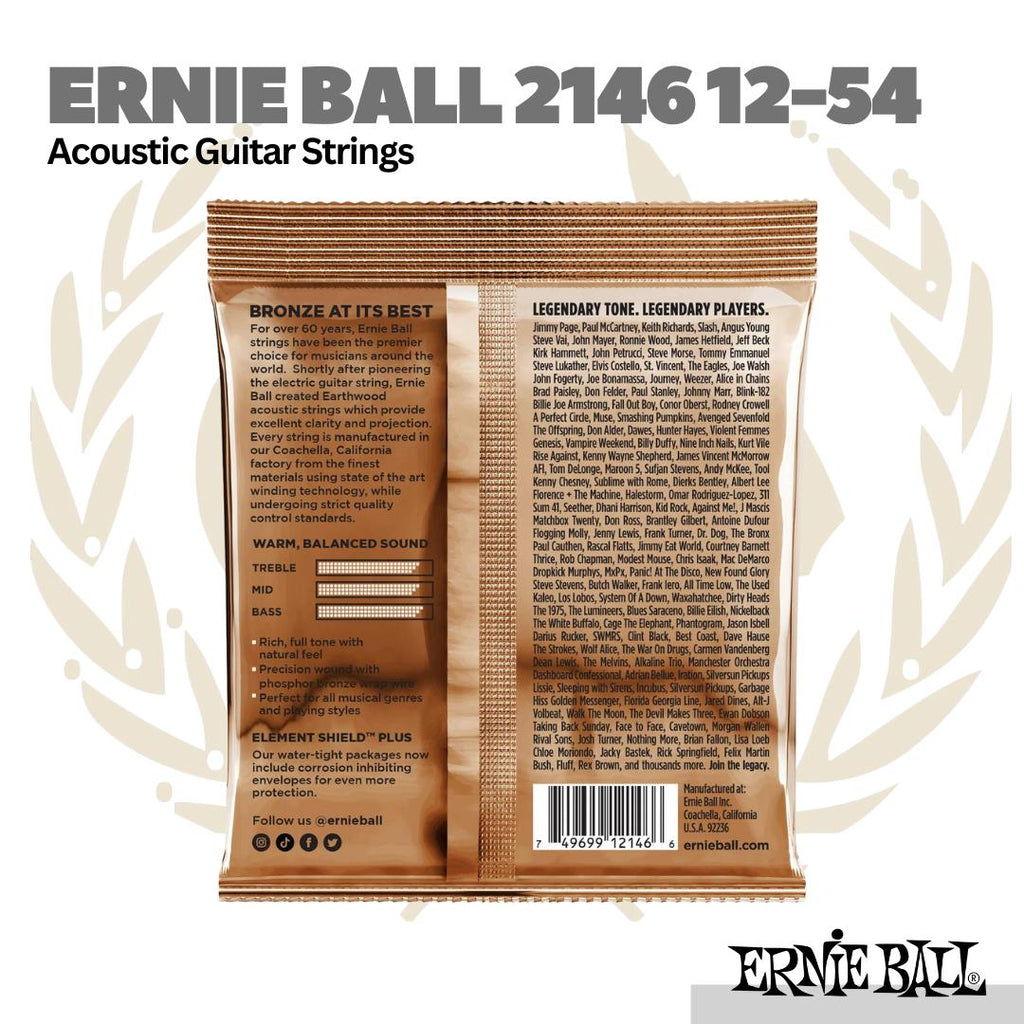 Ernie Ball 2146 Acoustic Guitar Strings 12-54 - Senar Gitar Akustik