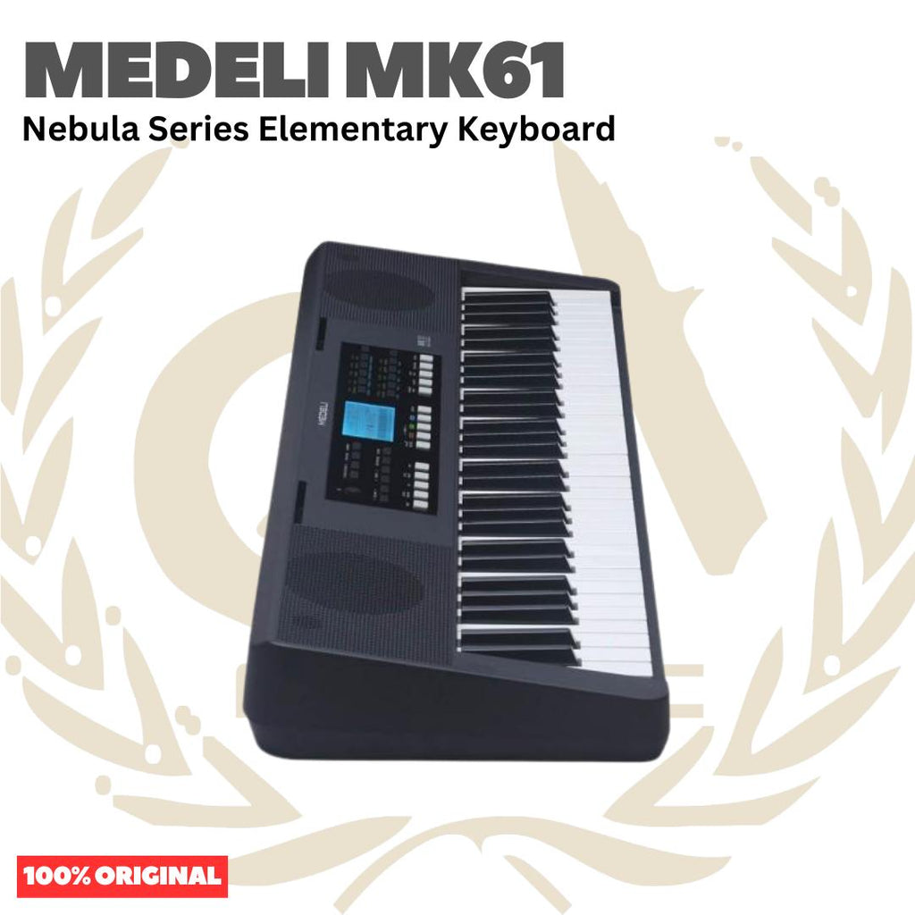 MEDELI MK61 61-Keys Nebula Series Elementary Keyboard Portable - MK 61 Keyboard Original Asli