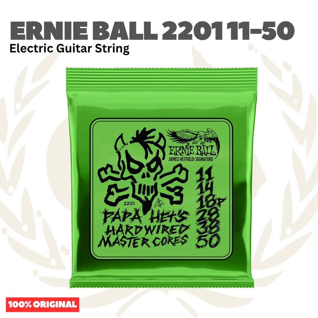 Ernie Ball 2201 Papa Hets Hardwired Master Cores Signature Strings, 11-50 - Senar Gitar Listrik