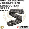 D'ADDARIO X JOE SATRIANI SKULL N BONES PLANET LOCK STRAP 50PLJS01