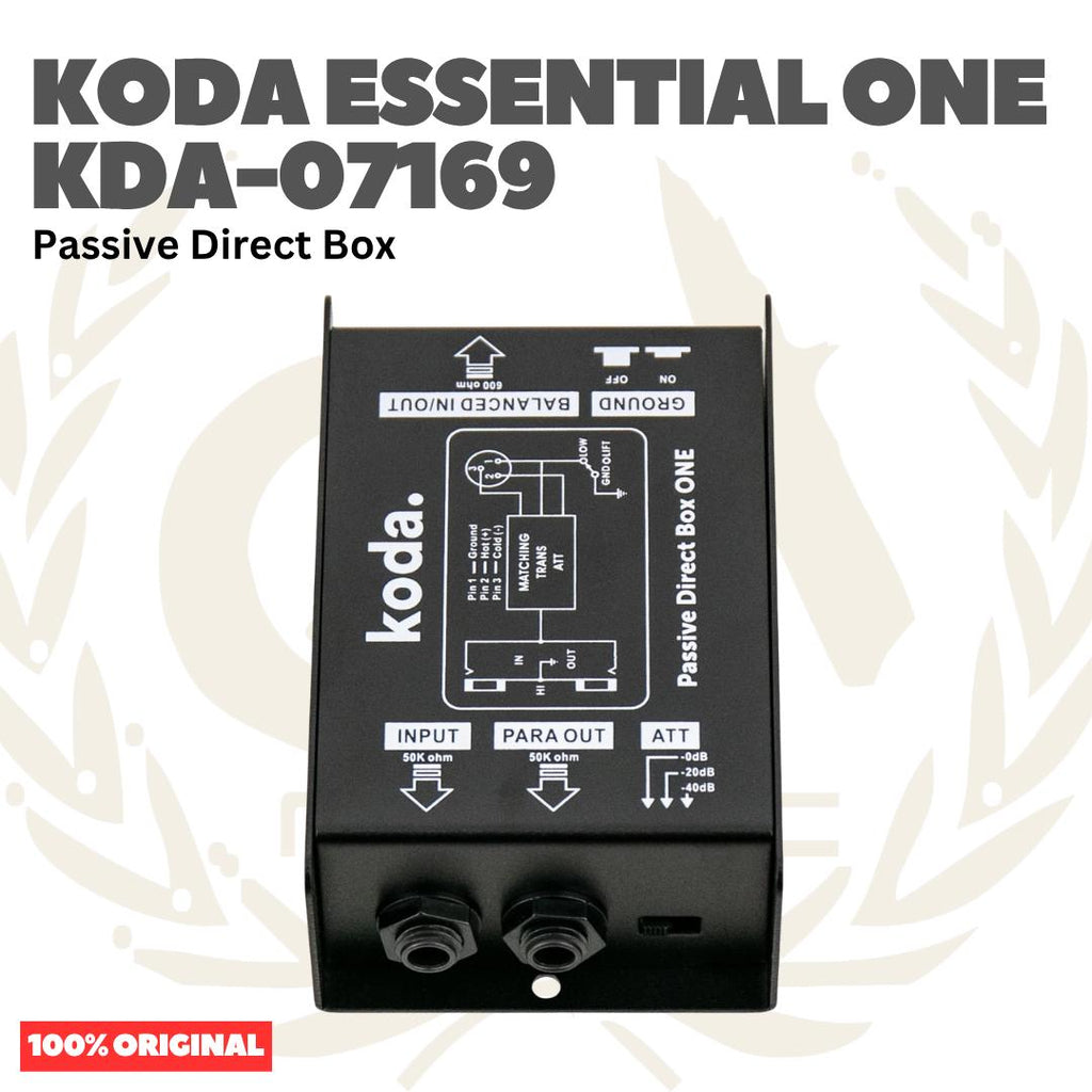 Koda Essential KDA-07169 Passive Direct Box ONE - DI Box Pasif