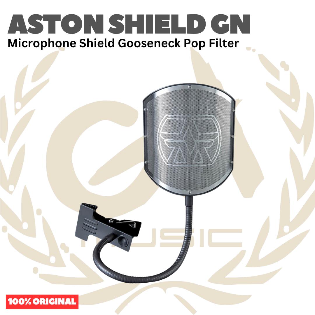 ASTON SHIELD GN Premium Microphone Shield Gooseneck Pop Filter - Pop Filter Mikrofon Recording Original Asli