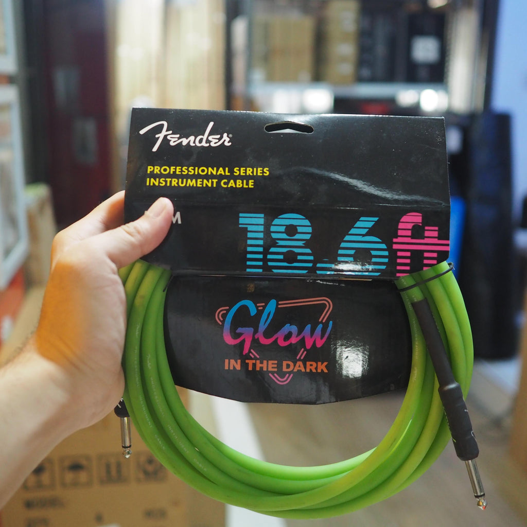 Fender Professional Series Glow in the Dark Instrument Cable - KABEL