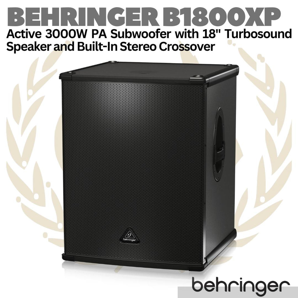 BEHRINGER EUROLIVE B1800XP Active 18 Inch 3000W PA Subwoofer | Sub