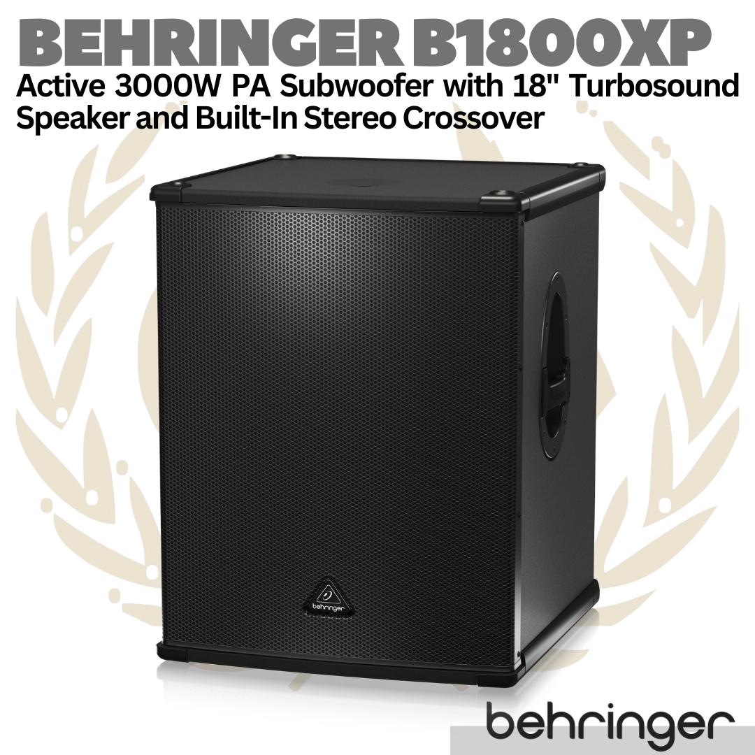 BEHRINGER EUROLIVE B1800XP Active 18 Inch 3000W PA Subwoofer | Sub
