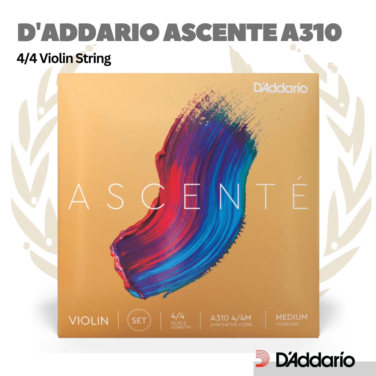 D'addario A310 4/4 Ascente Violin String Set - Senar Biola