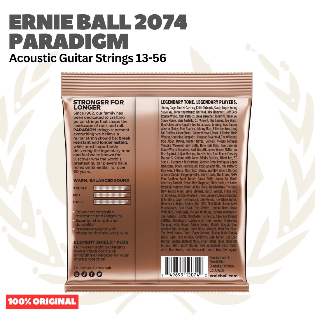 Ernie Ball 2074 13-56 Paradigm Medium Phosphor Bronze Acoustic Guitar Strings - Senar Gitar Akustik