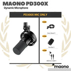 MAONO PD300X USB/XLR Dynamic Microphone | Mic Gaming Podcast