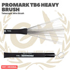 PROMARK TB6 Heavy Brush Telescopic Wire Brush - Stik Brass Snare Stik Kawat Jazz Original Asli