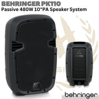 BEHRINGER PK110 Passive 480W 10 inch PA Speaker System | Spiker Pasif