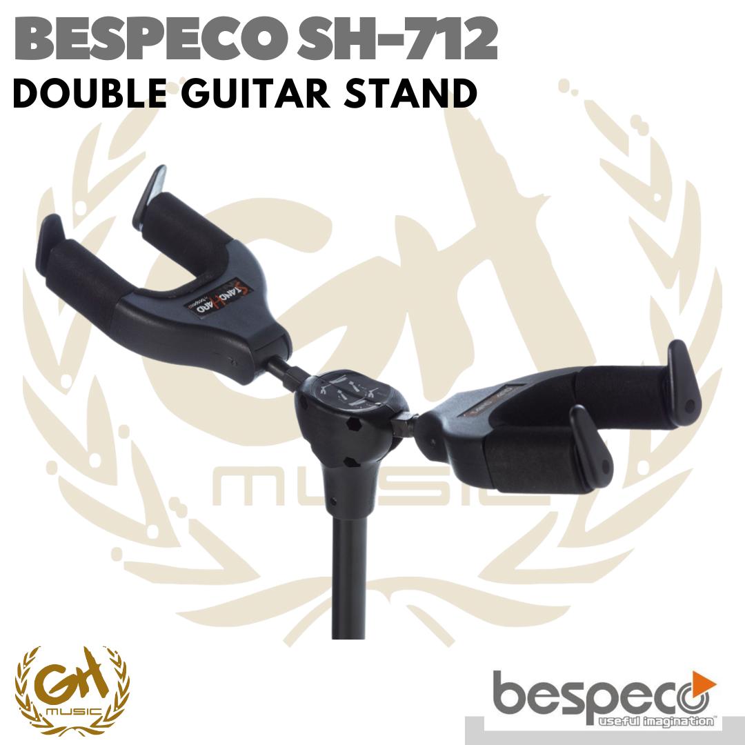 Bespeco SH712 Double Guitar Stand Auto Lock - Stand Gitar Dobel