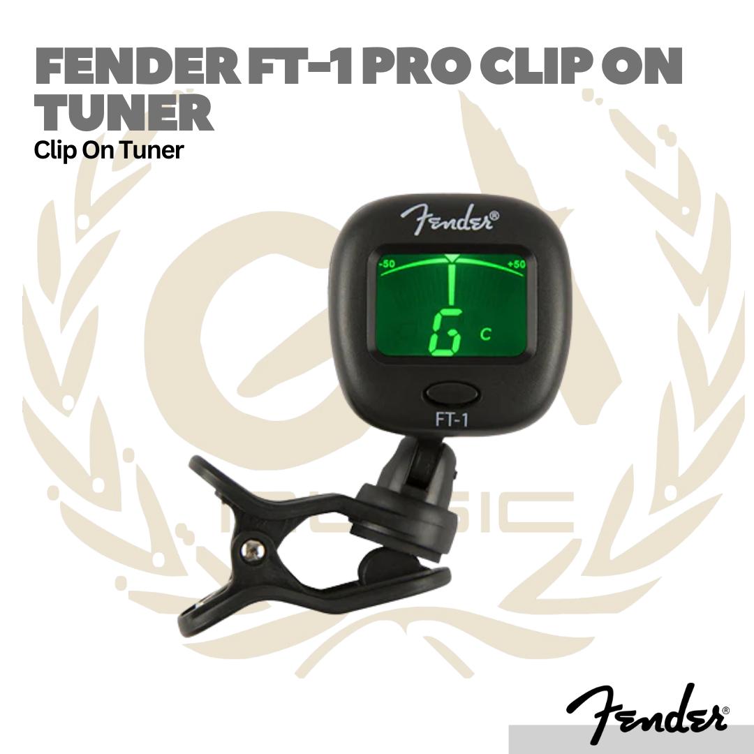 Fender FT-1 Pro Clip On Tuner - Tuner Gitar Bass