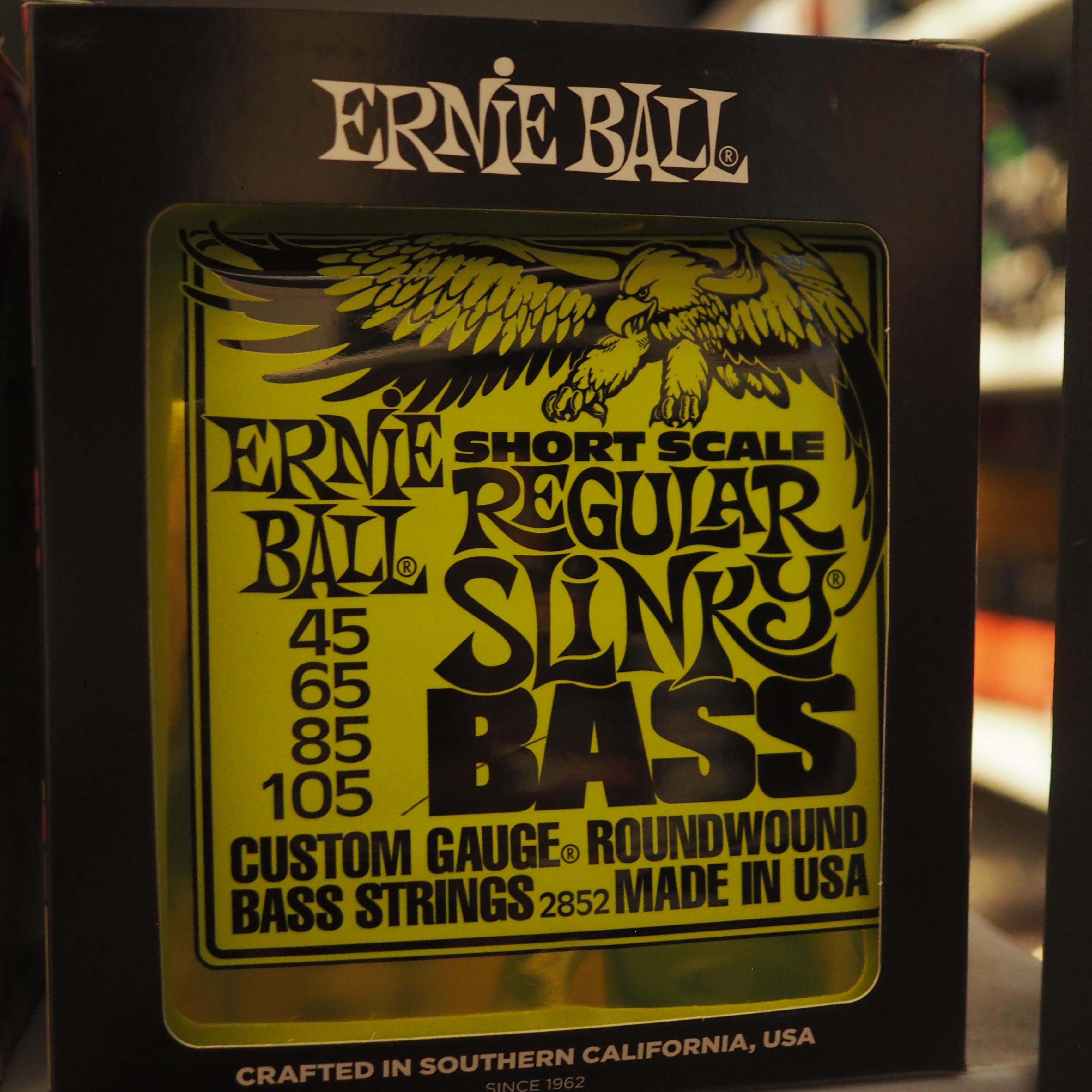 Ernie Ball 2852 Short Scale Nickel Wound Regular Slinky Bass, 45-105