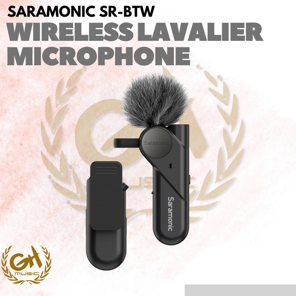 SARAMONIC SR-BTW Wireless Lavalier Microphone - Mic Clip On Bluetooth