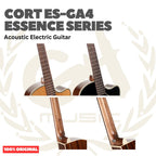 Cort ES-GA4 Essence Series Acoustic Electric Guitar - Gitar Akustik dengan Preamp