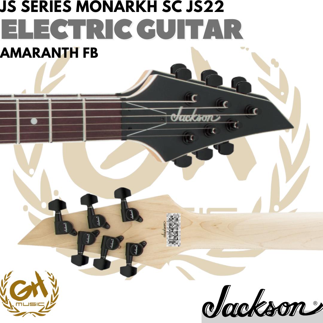 Jackson JS Series Monarkh SC JS22 Electric Guitar, Amaranth FB - Gitar Listrik