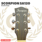 Scorpion SA120 Acoustic Guitar with 3/4 Body Scale - SA 120 Gitar Akustik dengan Ukuran 3/4 Original Asli