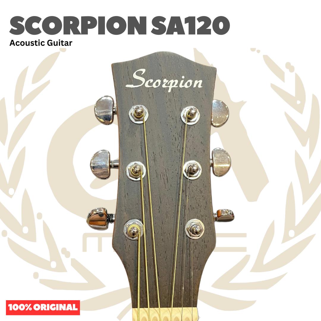 Scorpion SA120 Acoustic Guitar with 3/4 Body Scale - SA 120 Gitar Akustik dengan Ukuran 3/4 Original Asli