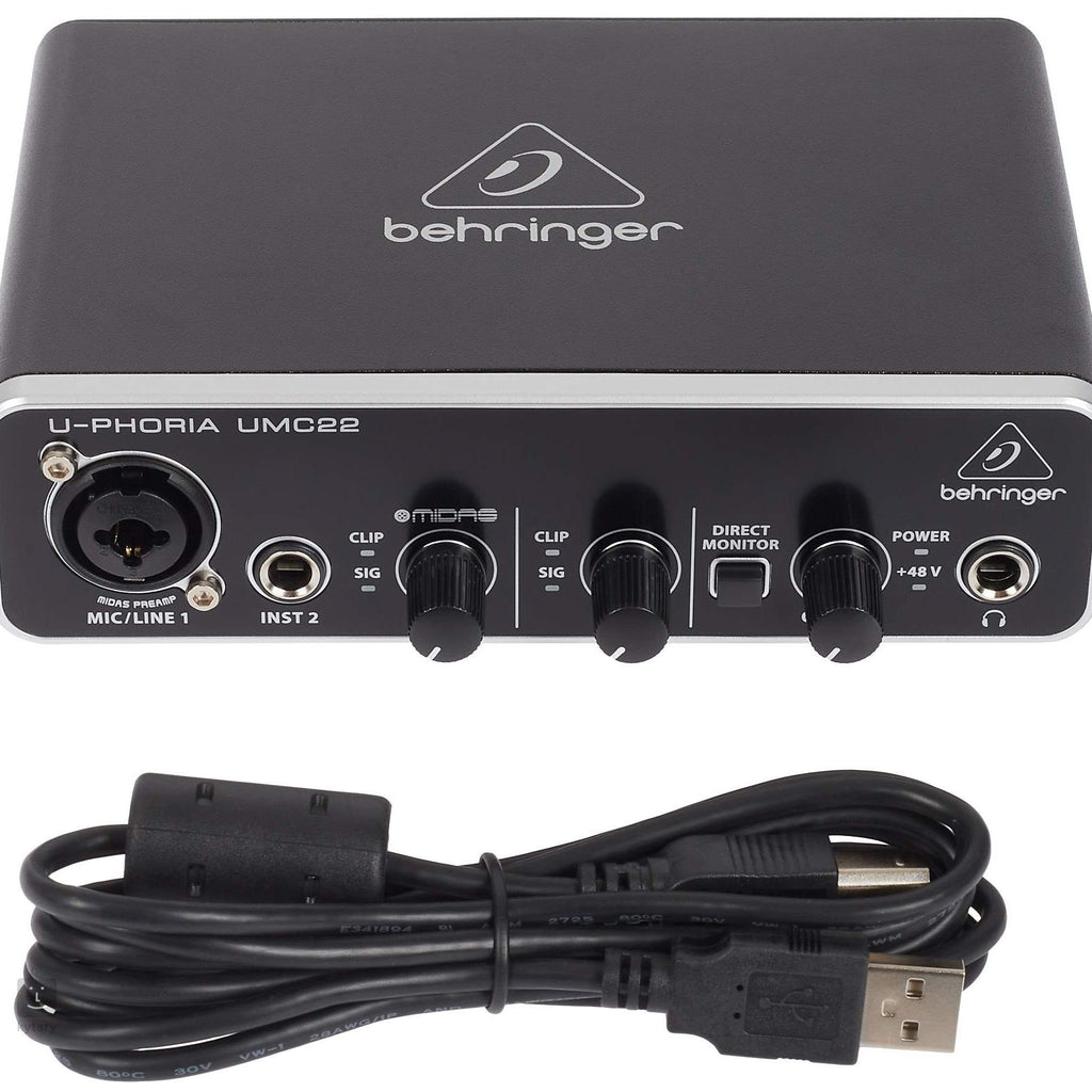BEHRINGER UMC22 SOUNDCARD AUDIO INTERFACE