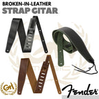 Fender Broken-in Leather Guitar Strap | STRAP GITAR KULIT
