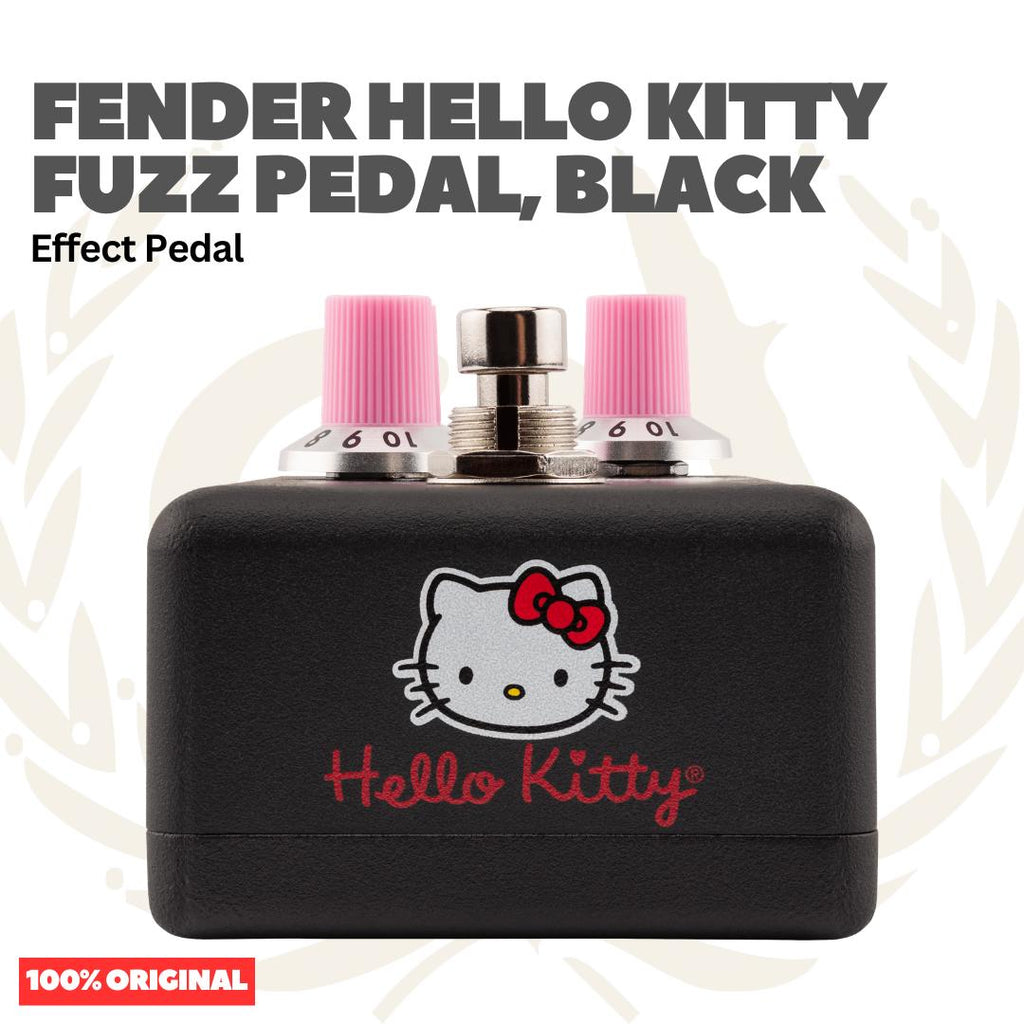 Fender Hello Kitty Fuzz Pedal Black Effect Pedal - Efek Pedal Gitar Bass