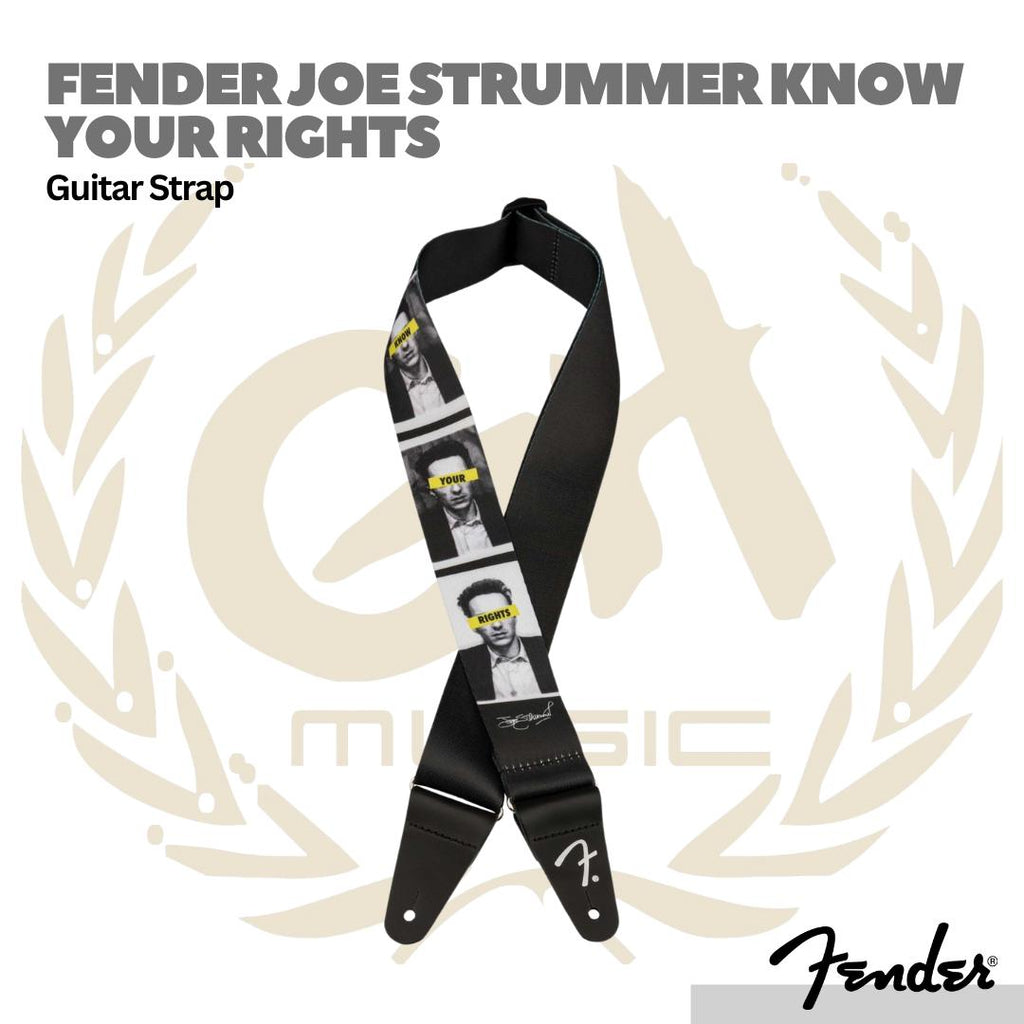 Fender Joe Strummer Know Your Rights Guitar Strap - Strep Gitar Bass