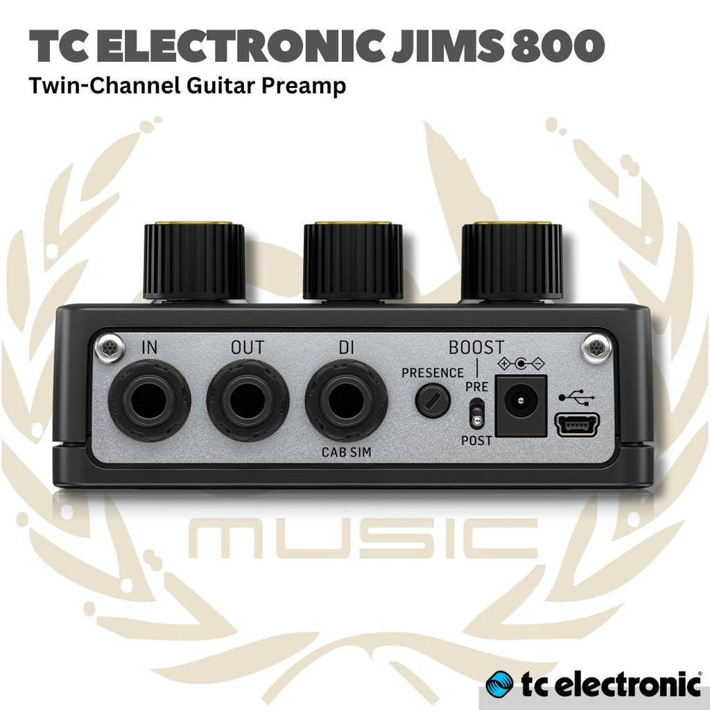 TC ELECTRONIC AMPWORX JIMS 800 PREAMP GUITAR PEDAL - JIMS-800 EFEK PREAMP PEDAL GUITAR BASS JIMS800