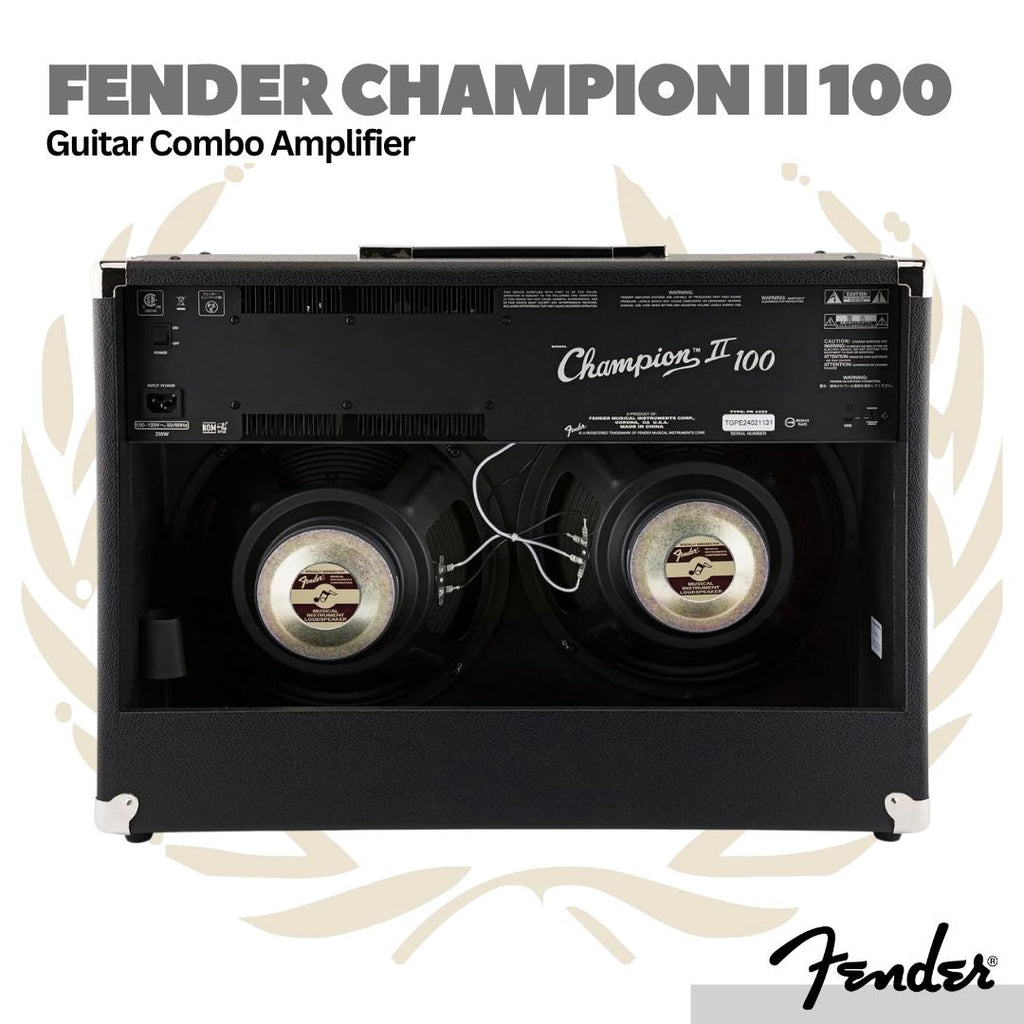 Fender Champion II 100 Guitar Combo Amplifier - Ampli Gitar Elektrik