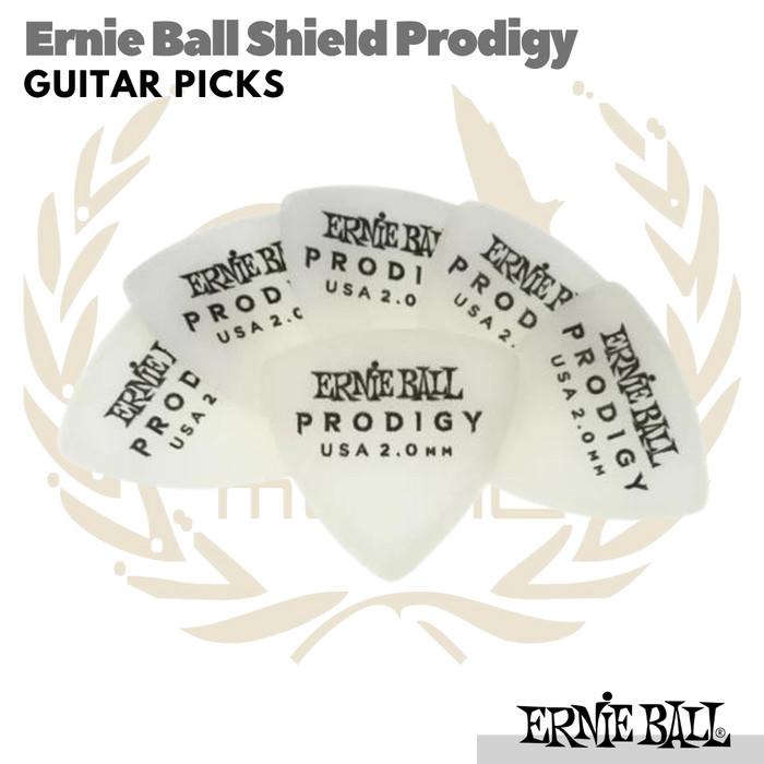 Ernie Ball Shield Prodigy Guitar Picks isi 6 | Pick Gitar 1.5mm 2.0mm