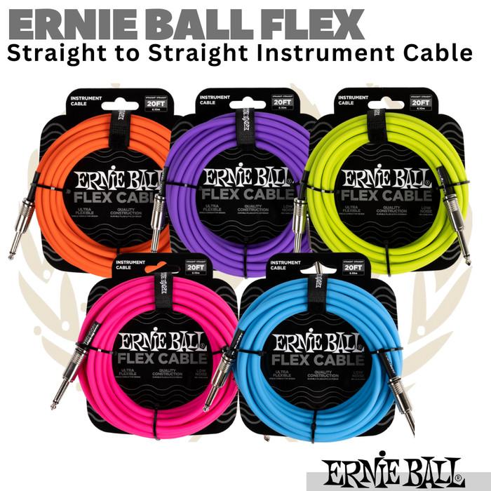 Ernie Ball Flex Instrument Cable - Kabel Jack Gitar Bass Instrumen Akai TS 6.5 Original