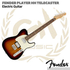 Fender Player Telecaster HH Electric Guitar, Pau Ferro FBv- Gitar Listrik