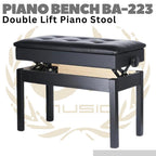 BA-223 Double Lift Piano Bench Stool | Kursi Keyboard BA223