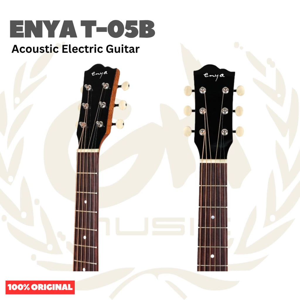 Enya T-05B Parlor Acoustic Guitar - Gitar Akustik T05B
