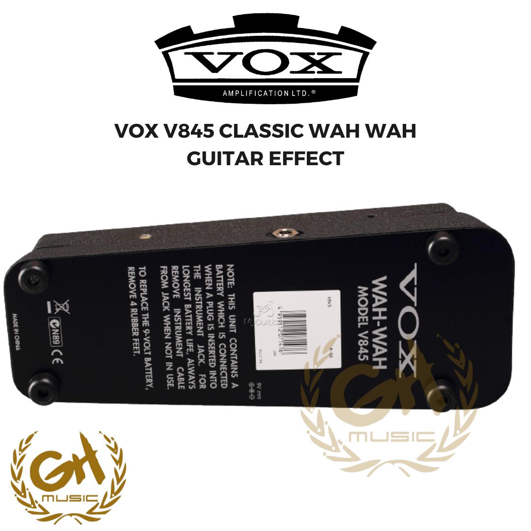 VOX V845 CLASSIC WAH WAH GUITAR EFFECT PEDAL