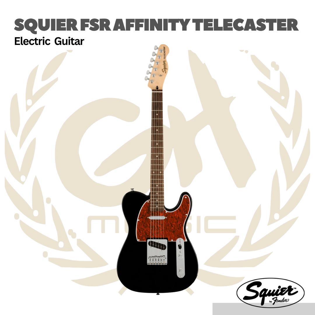 Squier FSR Affinity Series Telecaster Electric Guitar w/Tortoiseshell Pickguard, Laurel FB - Gitar Elektrik
