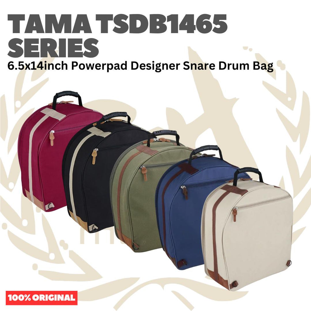 TAMA TSDB1465 6.5x14inch Powerpad Designer Snare Drum Bag - Tas Snare Drum Original Asli