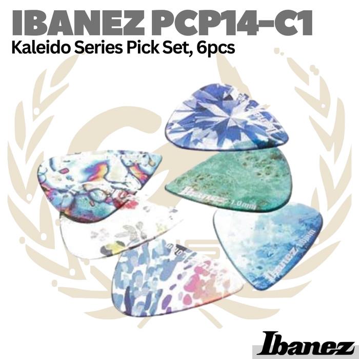 IBANEZ PCP14-C1 Kaleido Series Guitar Pick Set, 6pcs | Pik Gitar Bass