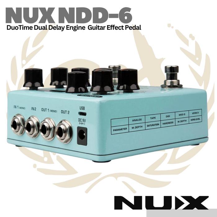 NUX Duotime NDD6 Delay Guitar Effect Pedal - Efek Gitar NDD-6
